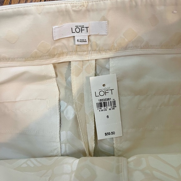 LOFT Jacquard Riviera Shorts 4” inseam Size 6 NWT - Picture 3 of 7